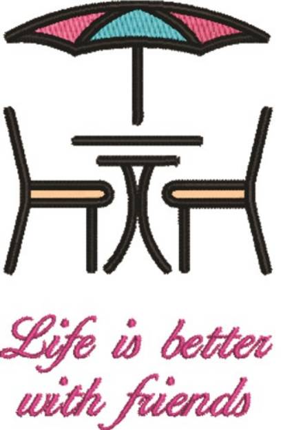 Picture of Better With Friends Machine Embroidery Design