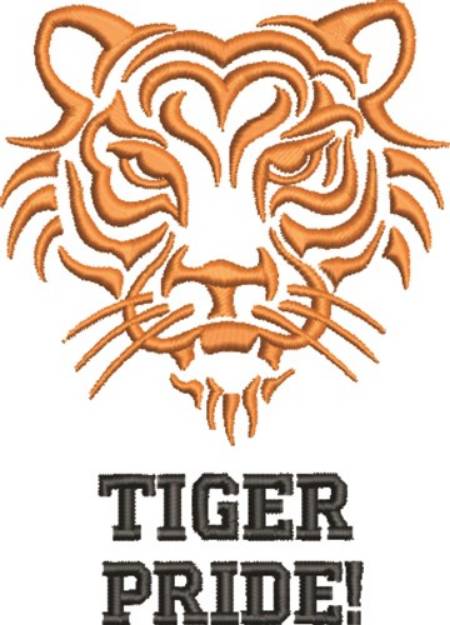 Picture of Tiger Pride Machine Embroidery Design