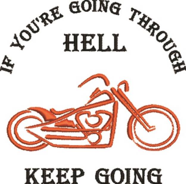 Picture of Keep Going Machine Embroidery Design