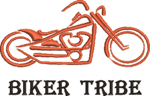 Biker Tribe Machine Embroidery Design