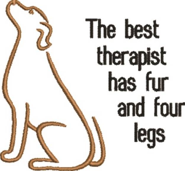Picture of Furry Therapist Machine Embroidery Design