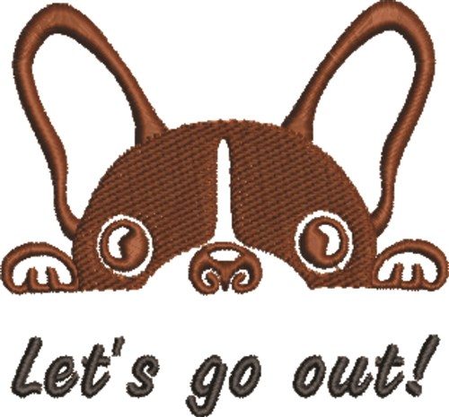 Lets Go Out Machine Embroidery Design