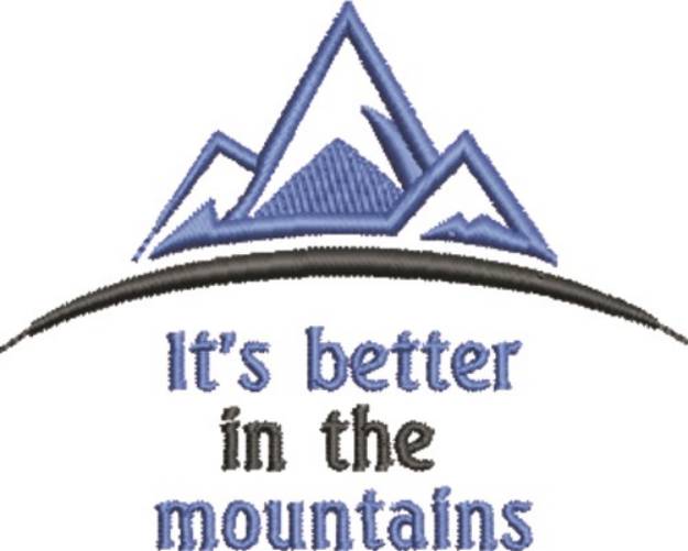 Picture of Better In The Mountains Machine Embroidery Design