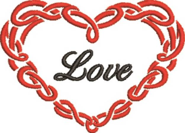 Picture of Valentines Day Love Machine Embroidery Design