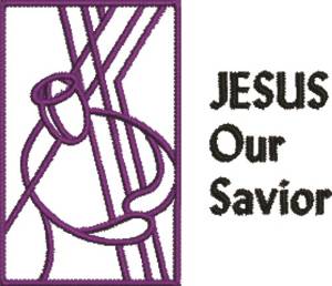Picture of Jesus Our Savior Machine Embroidery Design