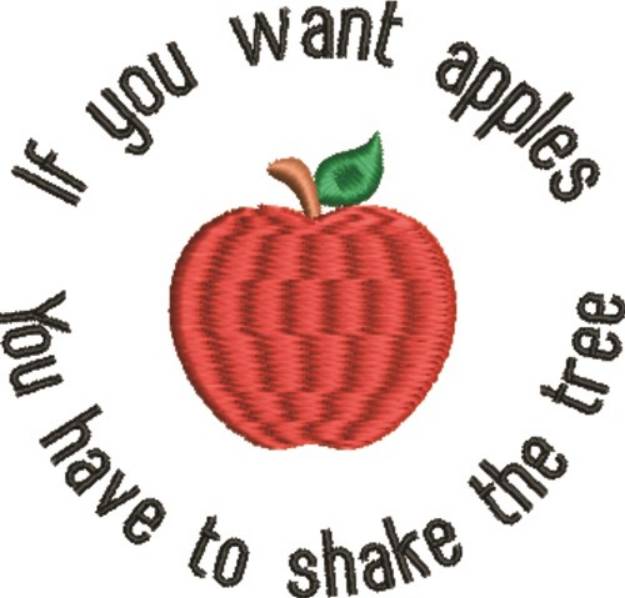 Picture of You Want Apples Machine Embroidery Design