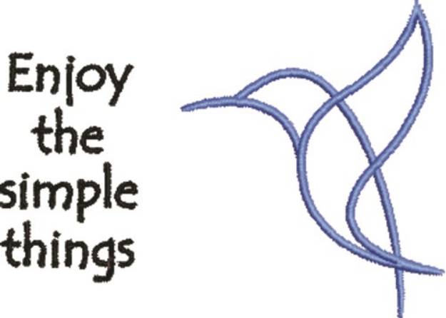 Picture of Enjoy Simple Things Machine Embroidery Design