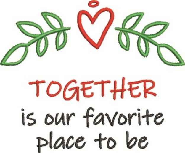 Picture of Together Machine Embroidery Design