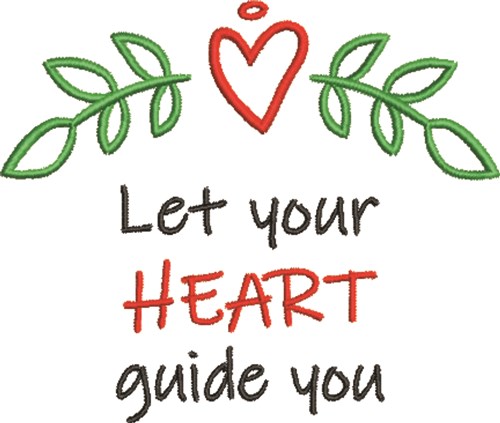 Heart Guide You Machine Embroidery Design