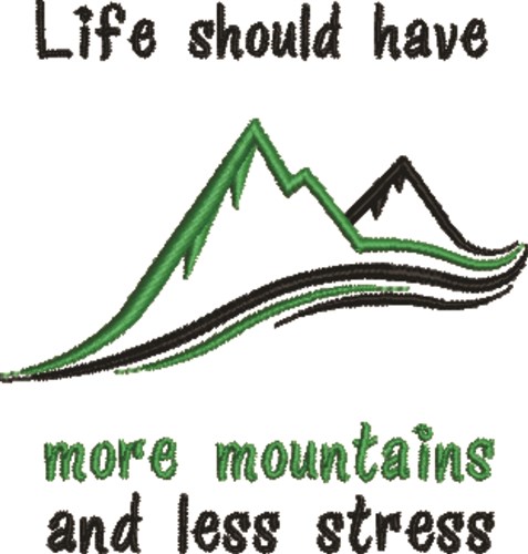 More Mountains Machine Embroidery Design