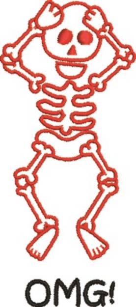 Picture of OMG Skeleton Machine Embroidery Design