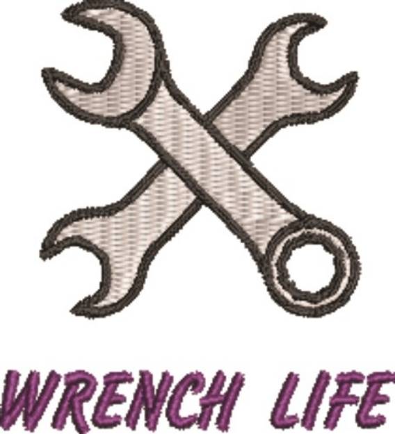 Picture of Wrench Life Machine Embroidery Design