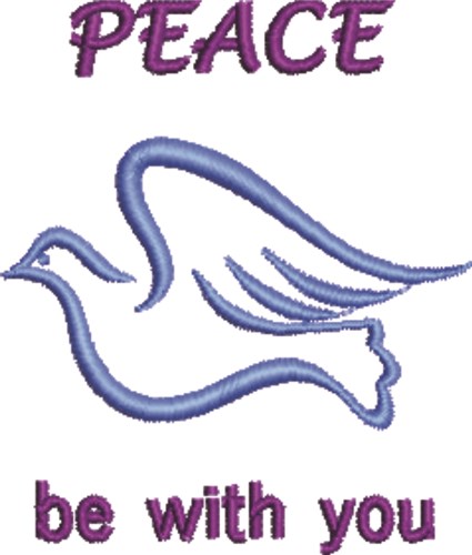 Peace With You Machine Embroidery Design