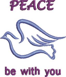 Picture of Peace With You Machine Embroidery Design
