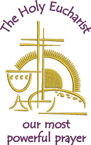 Holy Eucharist Machine Embroidery Design
