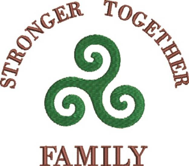 Picture of Stronger Together Machine Embroidery Design
