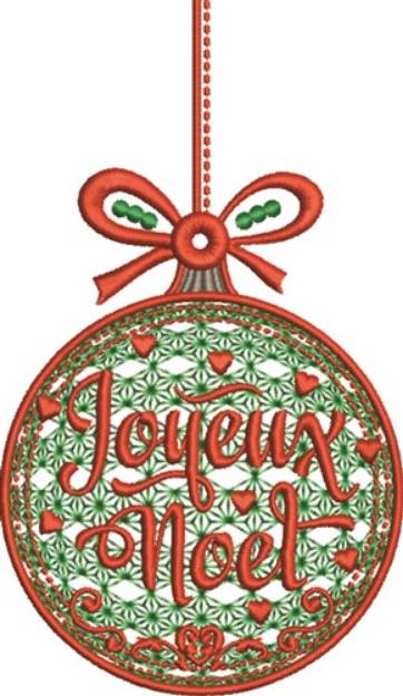 Picture of Joyeux Noel Machine Embroidery Design
