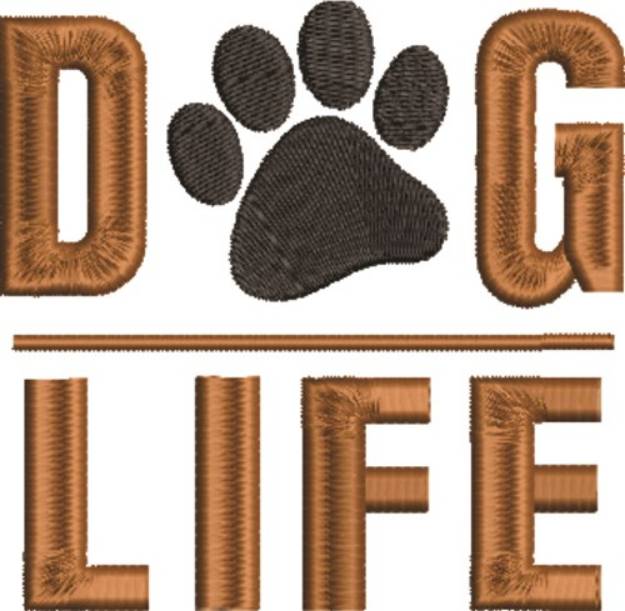 Picture of Dog Life Machine Embroidery Design