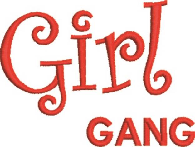 Picture of Girl Gang Machine Embroidery Design