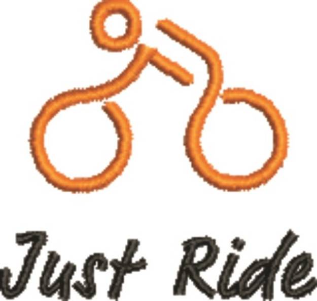 Picture of Just Ride Machine Embroidery Design