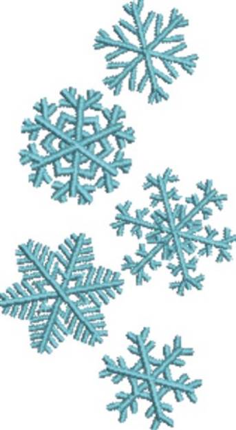 Picture of Snowflakes Machine Embroidery Design