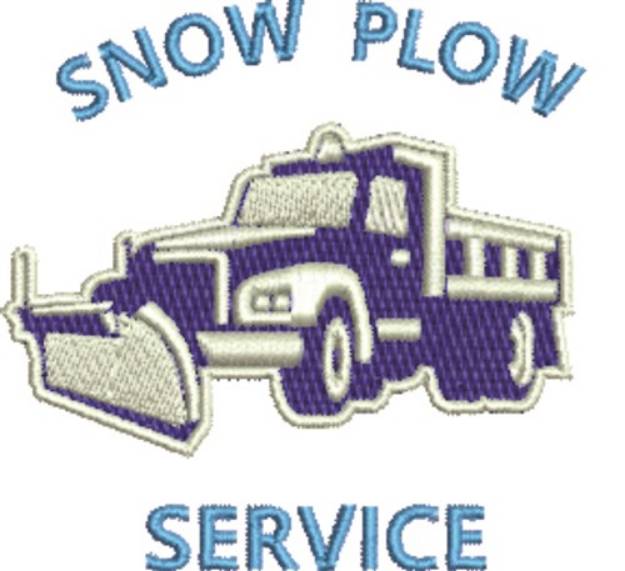 Picture of Snow Plow Service Machine Embroidery Design