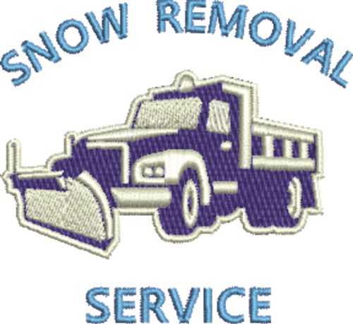 Snow Removal Service Machine Embroidery Design