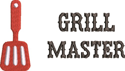 Grill Master Machine Embroidery Design