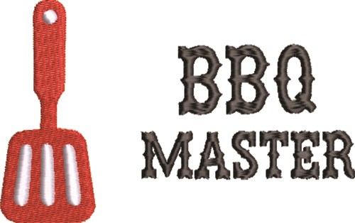 BBQ Master Machine Embroidery Design