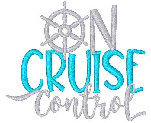 On Cruise Control Machine Embroidery Design