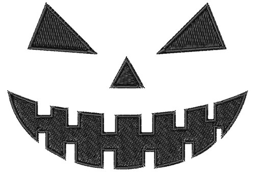 Spooky Halloween Face Machine Embroidery Design
