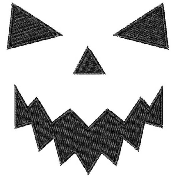 Picture of Scary Halloween Face Machine Embroidery Design