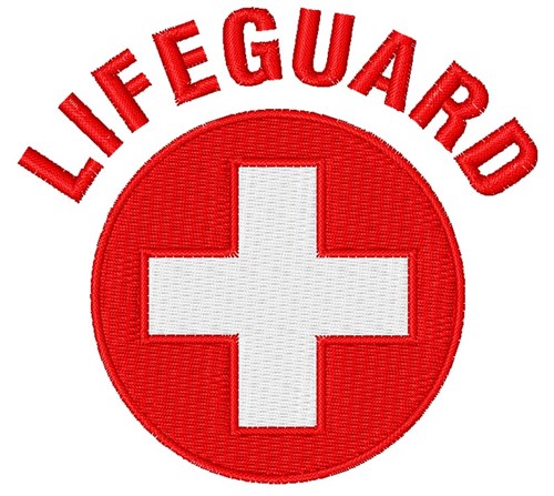 Lifeguard Machine Embroidery Design
