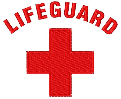 Lifeguard Logo Machine Embroidery Design