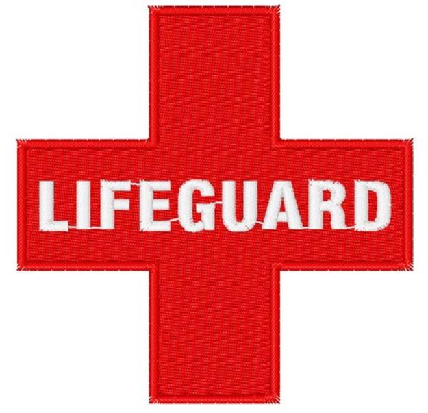 Picture of Lifeguard Red Cross Machine Embroidery Design