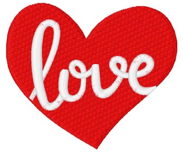 Picture of Valentines Day Heart Machine Embroidery Design