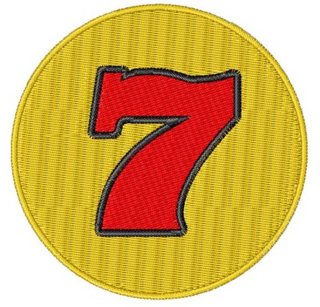 Picture of Lucky 7 Machine Embroidery Design