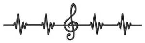 Picture of Musical Heartbeat Machine Embroidery Design