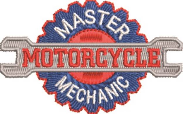 Picture of Maser Motorcycle Mechanic Machine Embroidery Design