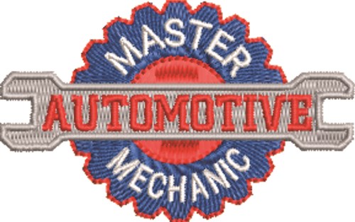 Master Automotive Mechanic Machine Embroidery Design