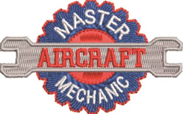 Picture of Master Aircraft Mechanic Machine Embroidery Design