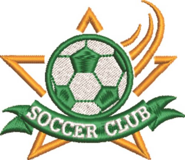 Picture of Soccer Club Machine Embroidery Design