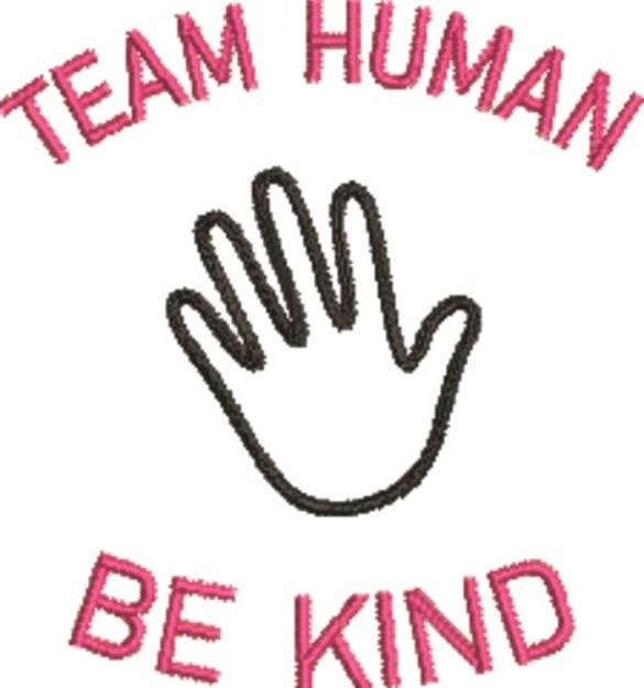 Picture of Team Human Machine Embroidery Design