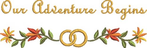 Picture of Our Adventure Begins Machine Embroidery Design