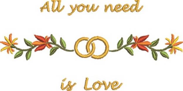 Picture of All You Need Machine Embroidery Design