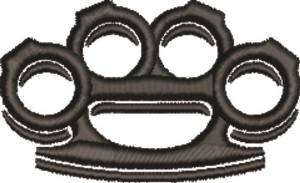 Picture of Brass Knuckles Machine Embroidery Design