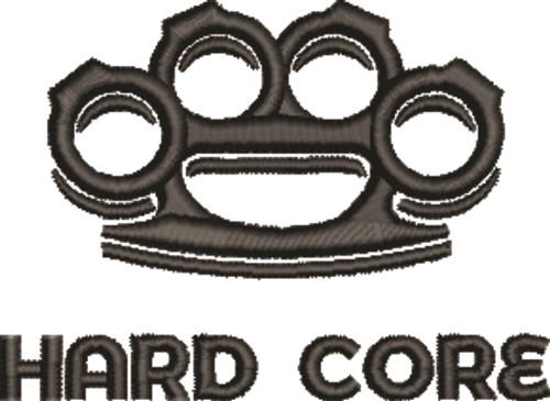 Hard Core Machine Embroidery Design