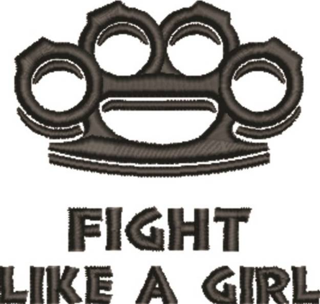 Picture of Fight Like A Girl Machine Embroidery Design