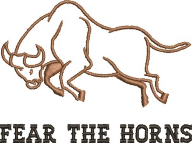 Picture of Fear The Horns Machine Embroidery Design