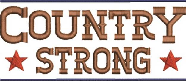 Picture of Country Strong Machine Embroidery Design